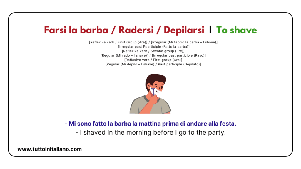 25+ Italian language verbs - Basic daily activities in Italian with easy examples for each word. 16 Italian language verbs