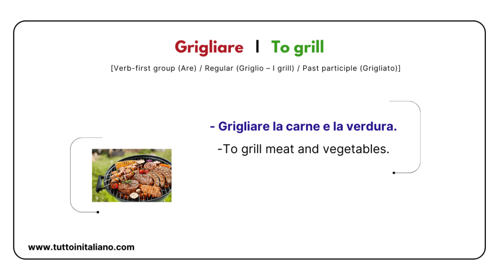 Cooking in Italian
