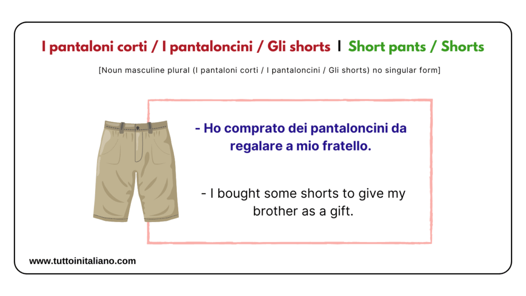 Basic Italian vocabulary lesson: The Clothes | 25+ Easy words with (examples and audio). 8 Basic Italian vocabulary