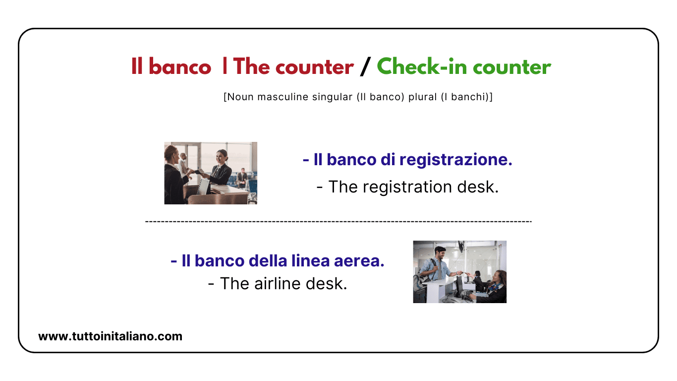 The airport in Italian | Learn Italian vocabulary for free | 30 ...