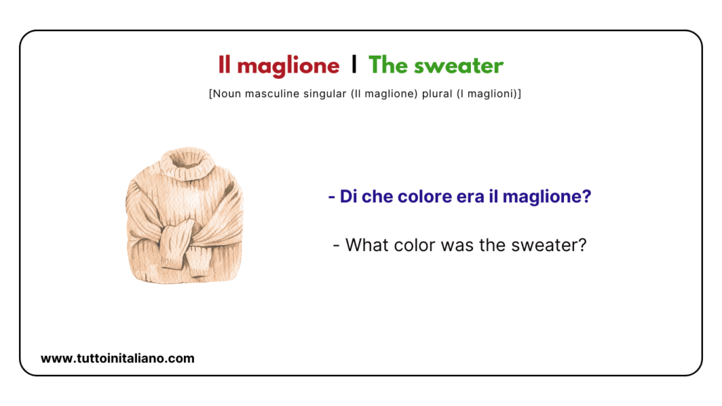 Basic Italian vocabulary lesson: The Clothes | 25+ Easy words with (examples and audio). 9 Basic Italian vocabulary