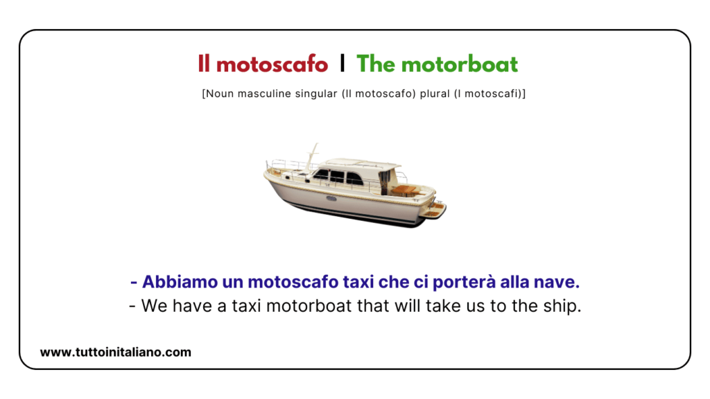Learn Italian vocabulary: Means of Transport | 15+ easy words of means of transport With (axamples and audio). 31 Learn Italian vocabulary