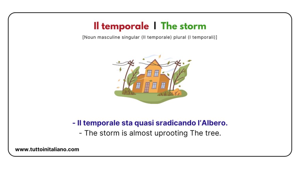 Italian vocabulary list
