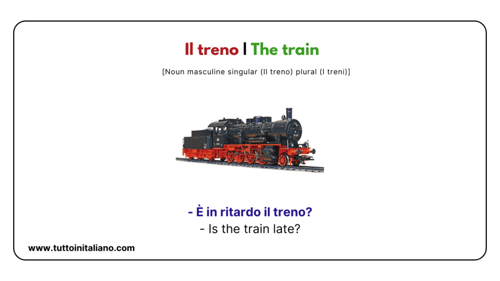 Learn Italian vocabulary: Means of Transport | 15+ easy words of means of transport With (axamples and audio). 9 Learn Italian vocabulary