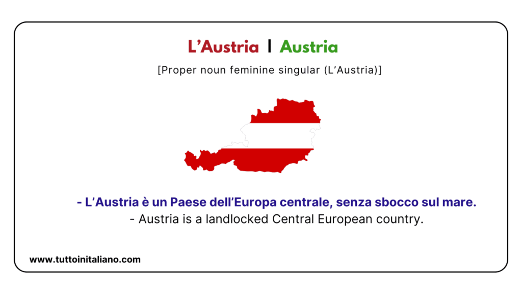 Learn words in Italian: 20+ Countries and Nationalities name with (examples) 29 Learn words in Italian
