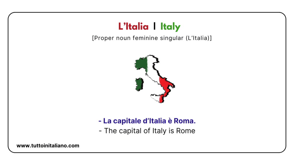 Learn words in Italian: 20+ Countries and Nationalities name with (examples) 13 Learn words in Italian