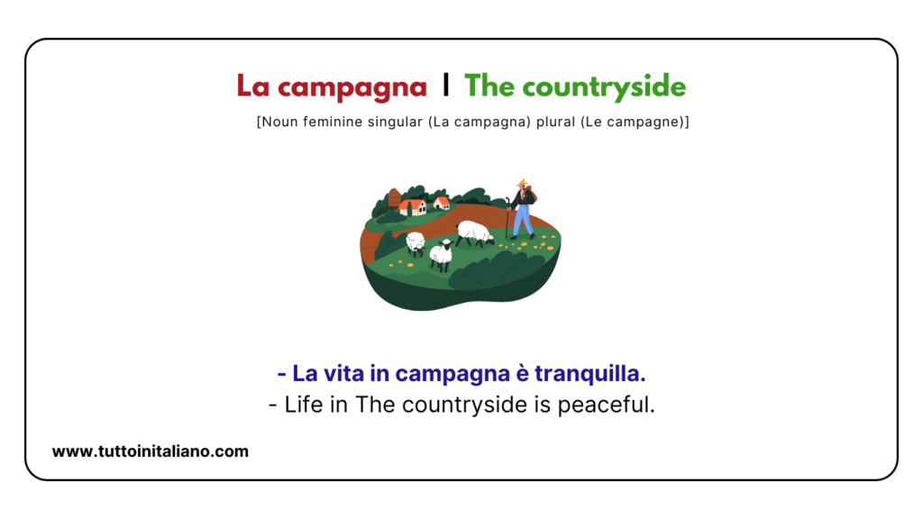 A1 Italian vocabulary: the nature | Learn 20+ easy Italian words with examples and audio. 22 A1 Italian vocabulary