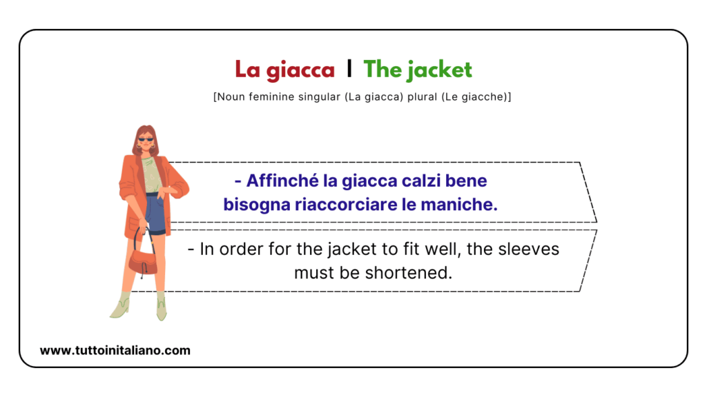 Basic Italian vocabulary lesson: The Clothes | 25+ Easy words with (examples and audio). 21 Basic Italian vocabulary