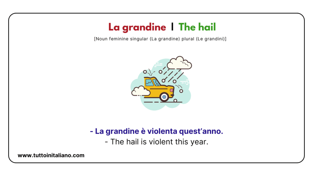 Italian vocabulary list