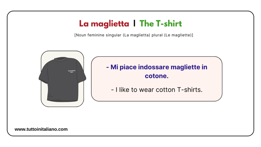 Basic Italian vocabulary lesson: The Clothes | 25+ Easy words with (examples and audio). 13 Basic Italian vocabulary