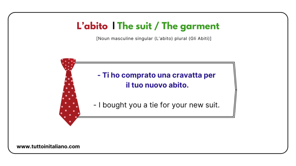 Basic Italian vocabulary lesson: The Clothes | 25+ Easy words with (examples and audio). 23 Basic Italian vocabulary