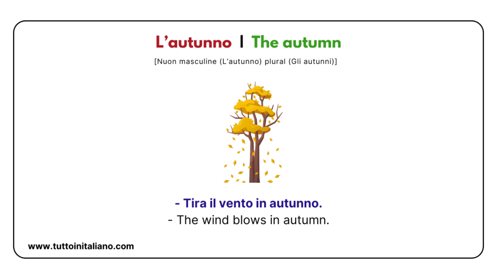 Italian vocabulary list