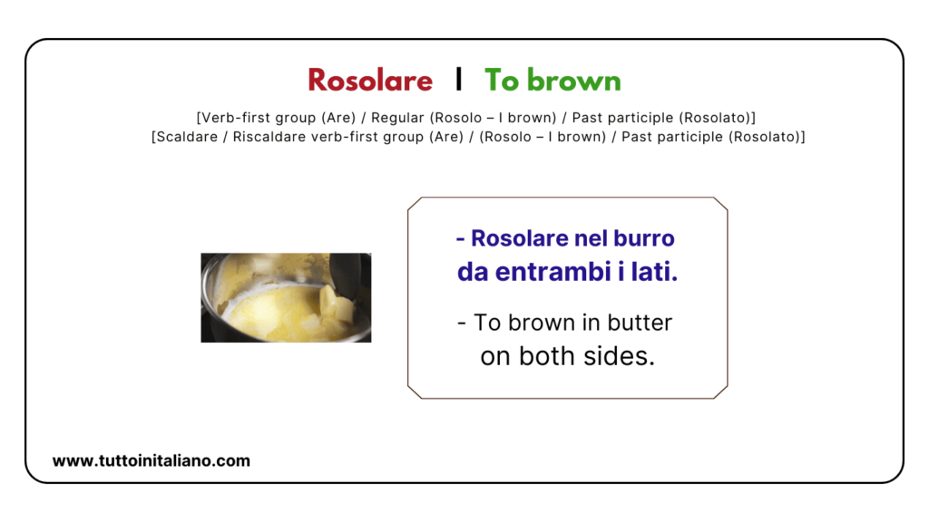 Cooking in Italian