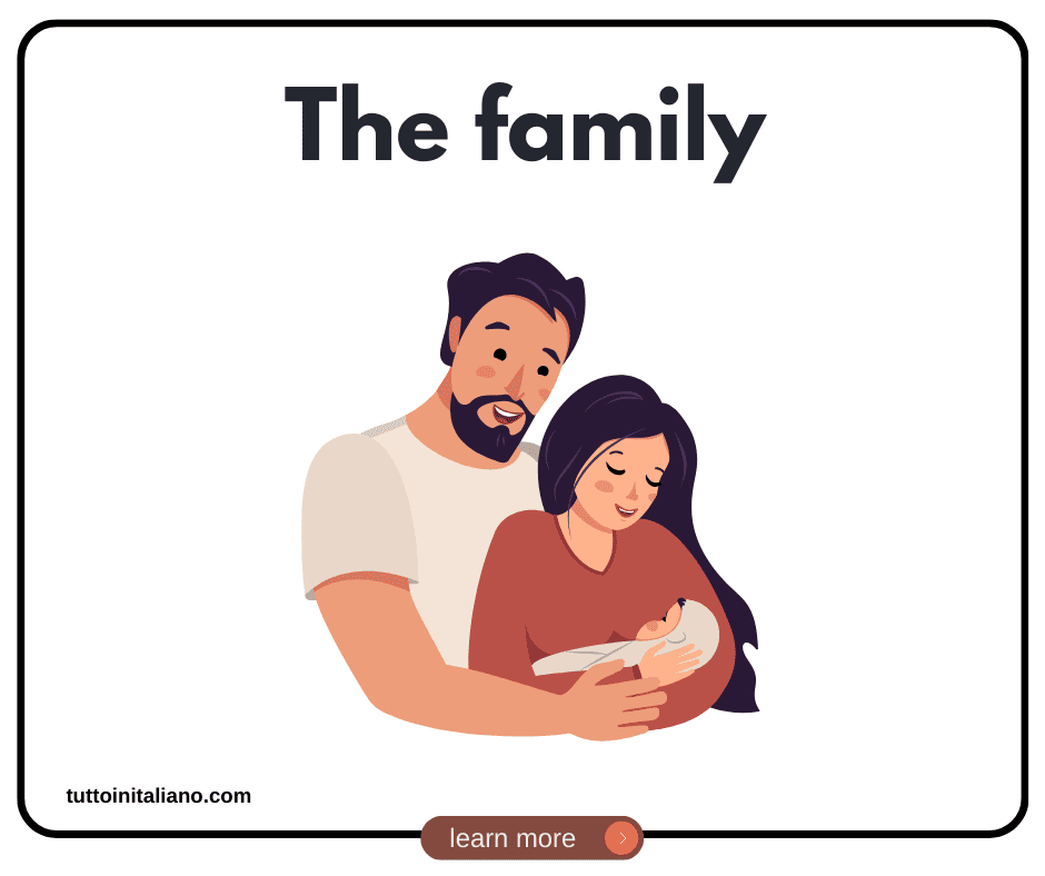 30+ family names in Italian | Easy vocabulary list for Beginners. 1 The family tuttoinitaliano