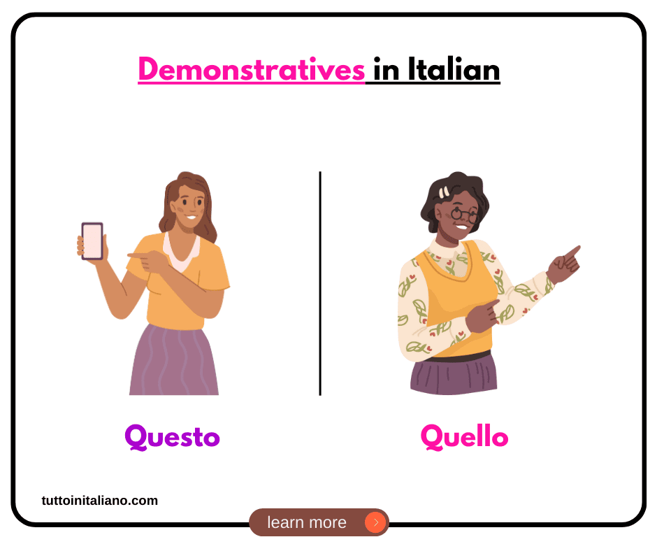 Demonstratives in Italian 1 tuttoinitaliano