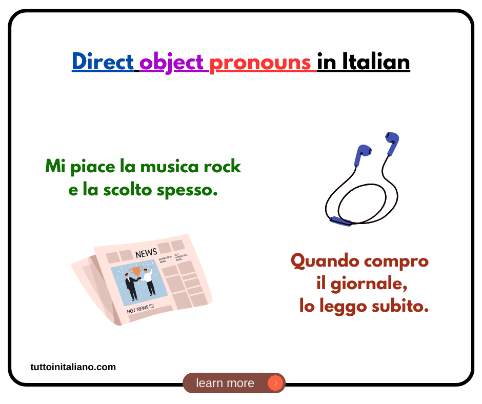 Direct object pronouns in Italian 1 tuttoinitaliano