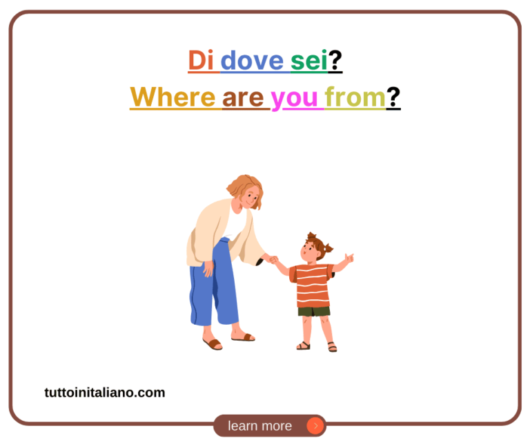 Where are you from in italian tuttoinitaliano