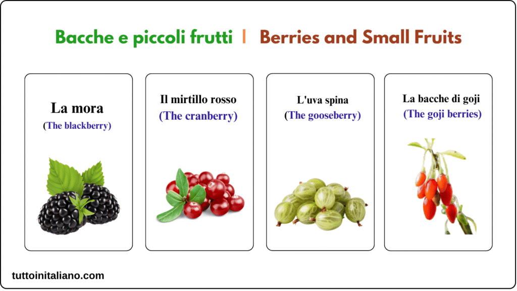 I frutti / The fruits 4 Learn the Italian language A1 The fruits