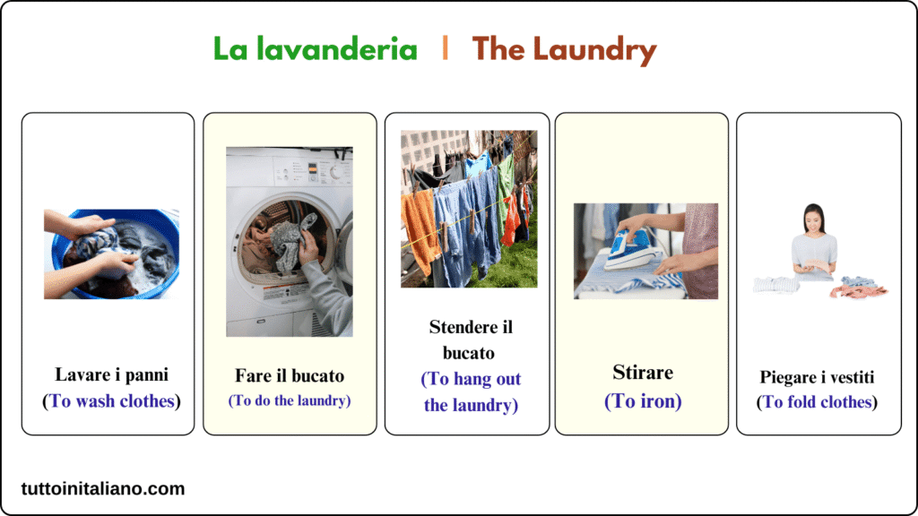 Le faccende domestiche / The housework 2 The Laundry tuttoinitaliano