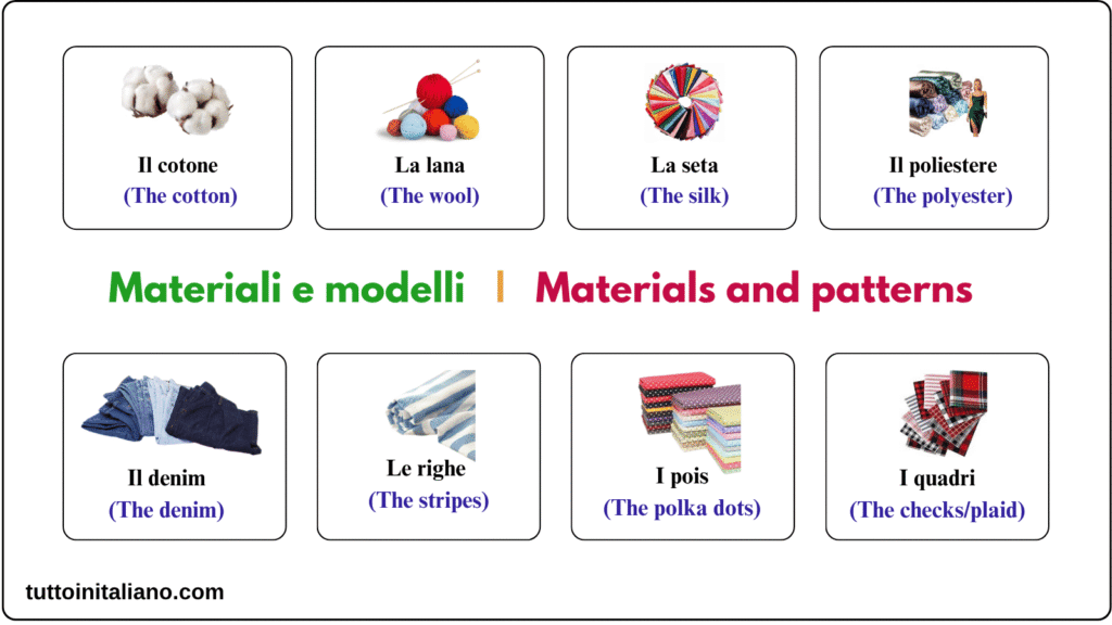 Il negozio di abbigliamento / The clothing store 7 Learn Italian clothing