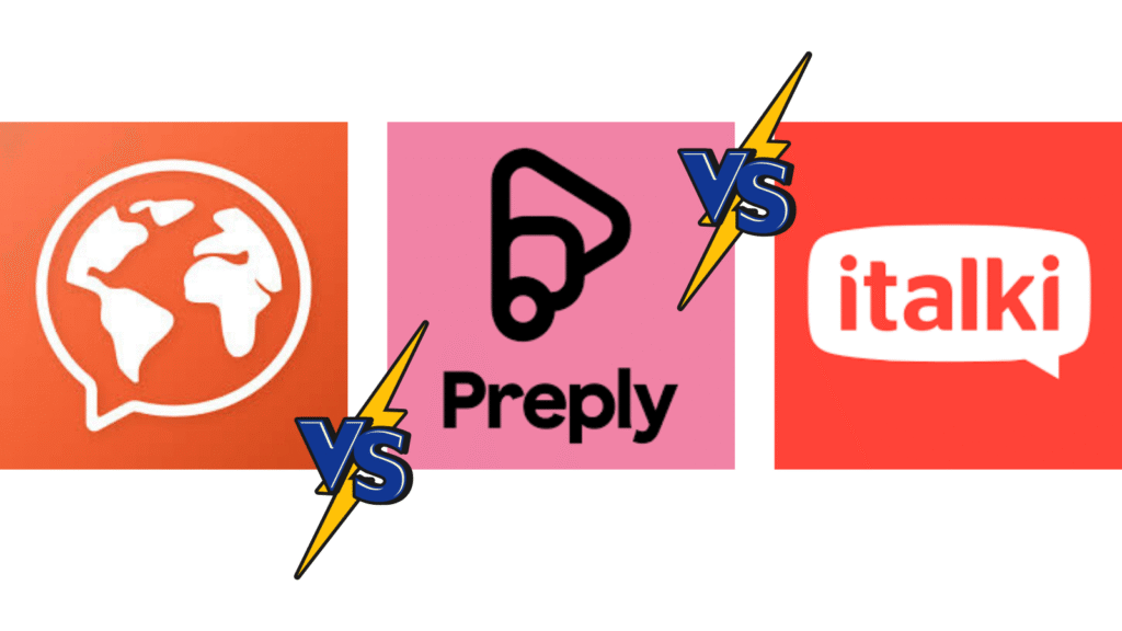 Mondly by Pearson vs Preply vs italki tuttoinitaliano