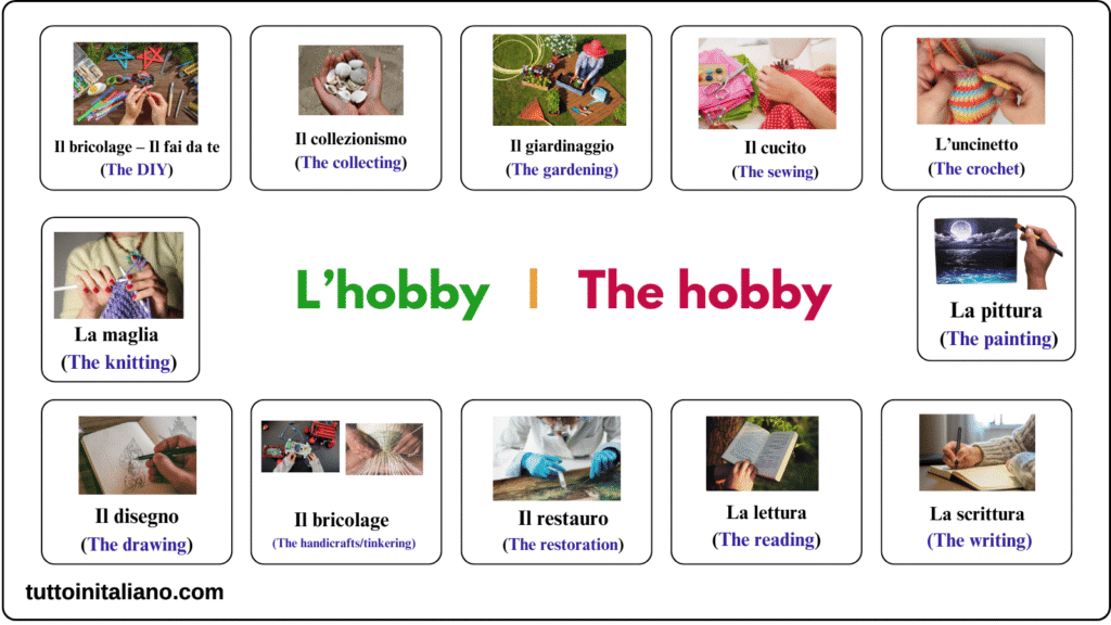 Free time in the Italian language